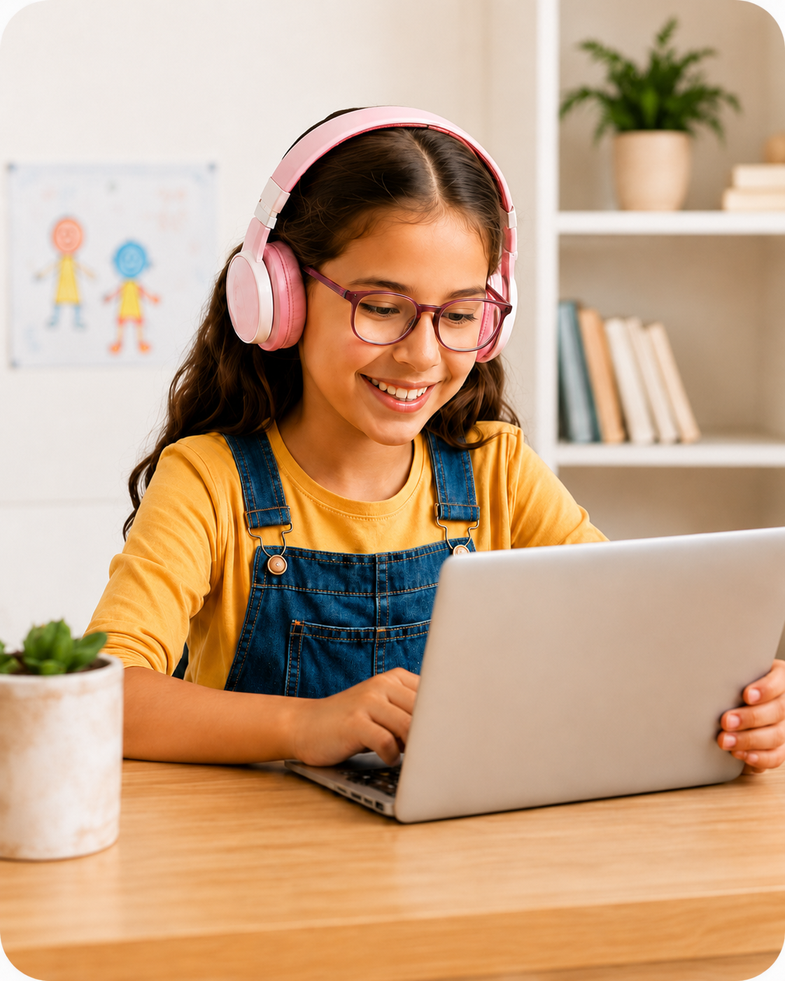 Child enjoying 10 minute session on tablet
